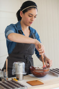 Melissa Santos Making Ganache