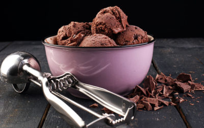 Dark Chocolate Vegan Ice Cream with Turmeric