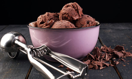 Dark Chocolate Vegan Ice Cream with Turmeric