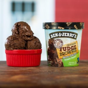 Ben and Jerry's Chocolate Fudge Brownie Vegan Ice Cream