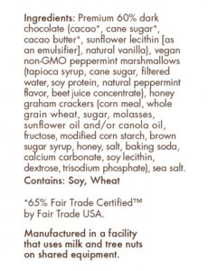 Chuao snuggle up smores holiday chocolate bar ingredients