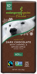 ESC Dark Chocolate Caramel Spiced Apple Holiday Chocolate Bar