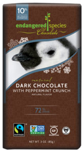 ESC Dark Chocolate Peppermint Crunch Holiday Chocolate Bar