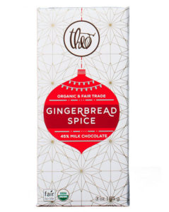 Theo Gingerbread Spice Holiday Chocolate Bar
