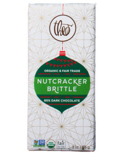Theo Nutcracker Brittle Holiday Chocolate Bar