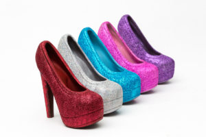 Cacao and Cardamom Glitter Pumps