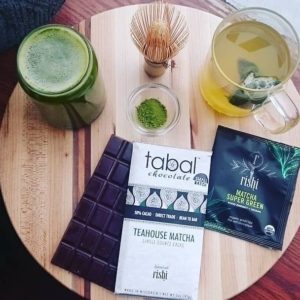 Tabal with Rishi Tea on Table