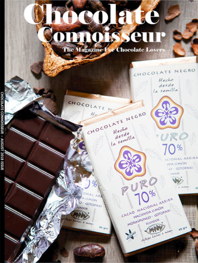 Chocolate Connoisseur Magazine August 2018 Issue Cover