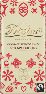 Divine White Chocolate Strawberry Bar