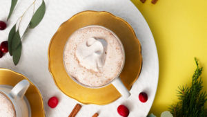 Divine Spiced Drinking Chocolate with Maple -innamon Whipped Cream