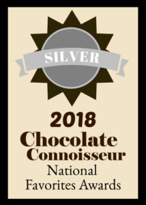 Chocolate Connoisseur Silver 2018 National Favorites Award