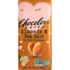 Chocolove Almonds and Sea Salt Valentines Bar