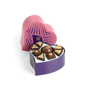 Vosges Praline + Caramel Cosmic Heart Box