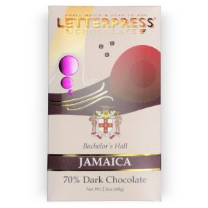 LetterPress Chocolate New Bars - Jamaica Chocolate Bar