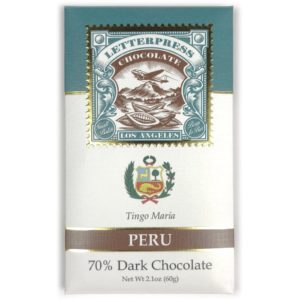 LetterPress Chocolate New Bars - Peru Chocolate Bar