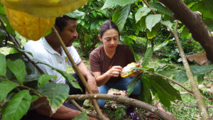 Tania Molina Cruz at Villakuyaya Cacao Farm