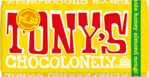 Tonys Chocolonely Honey Almond Nougat Chocolate Bar