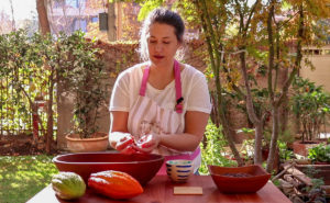 Natalia Satto Makes Chocolate Outdoors