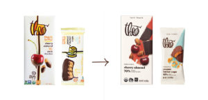 Theo Chocolate Old to New Packaging