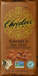 Chocolove Almonds and Sea Salt Chocolate Bar