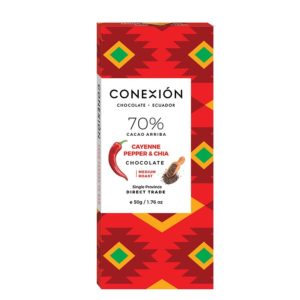 Conexion 70 Cayenne Pepper Chia Chocolate Bar Only