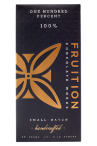 Fruition Chocolate Works One Hundred Percent Bar