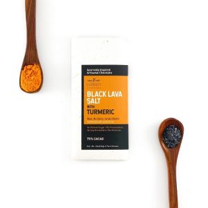 Black Lava Salt with Turmeric Bar