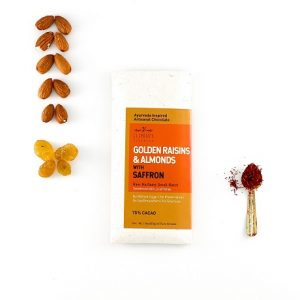 Golden Raisins and Almonds with Saffron Bar