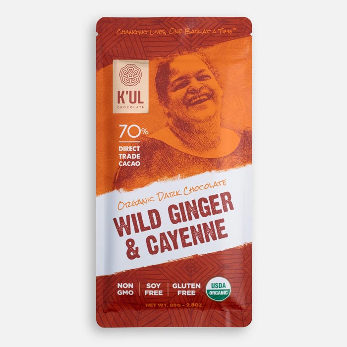 Kul Chocolate Wild Ginger and Cayenne Chocolate Bar