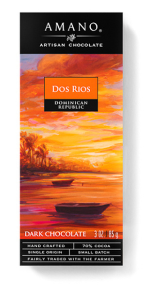 Amano Chocolate Dos Rios Dominican Republic Chocolate Bar