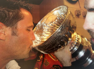 Billy Crafton Stanley Cup with Andrew Ladd