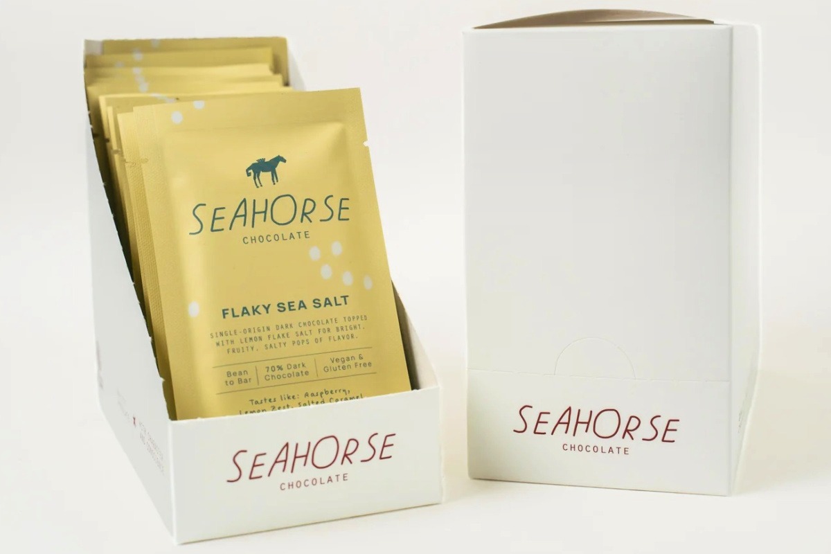 Seahorse Chocolate Flaky Sea Salt Chocolate Bar